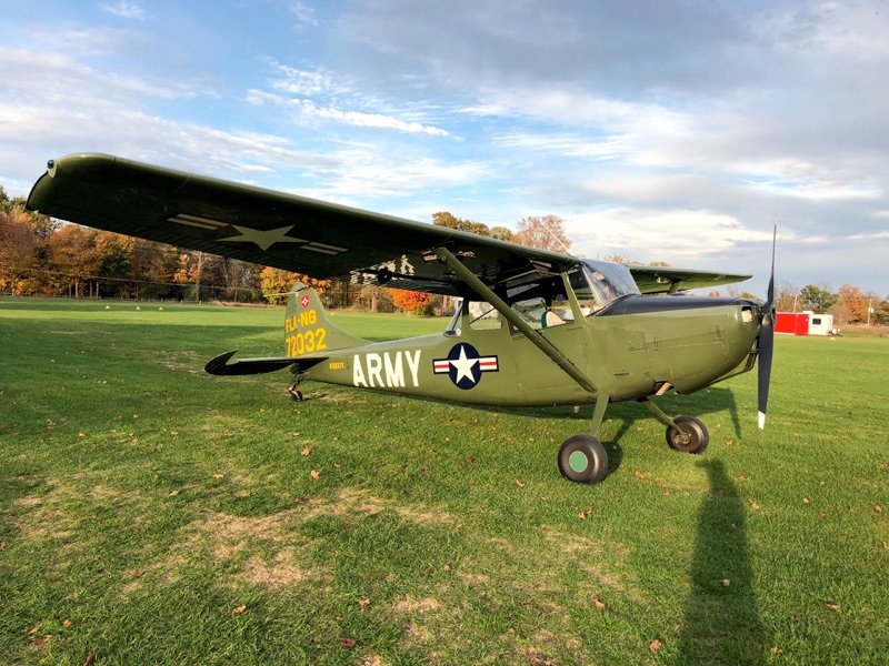 Einweisung auf dem Warbird